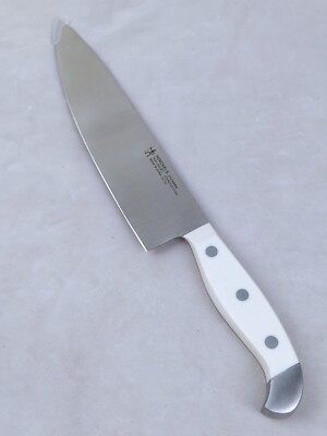 Henckels STATEMENT Fine Edge, 8'' CHEF Knife, WHITE Handle, (15261-200), NEW!