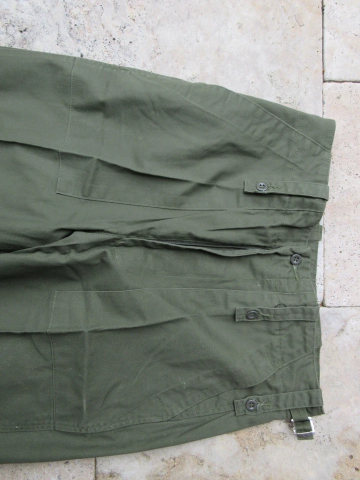 Vintage Ejercito Británico Pantalón Campo 80s 90s Original Ligero Verde - Imagen 3 de 4