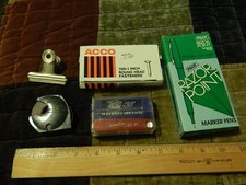 Vtg Office Supplies Pilot Razor Point Marker Pens 10 Swingline "Tot 50"