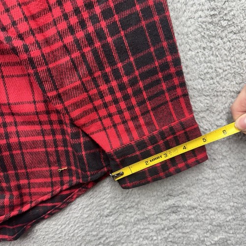 NWT St. Johns Bay Shirt Mens XL Buffalo Plaid Flannel Long Sleeve Button Down - 第 6/10 張圖片