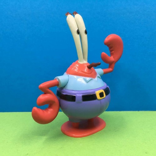 Spongebob Square Pants Squidward Mr Krabbs Toy Figures Cake Toppers Set x 3 - Picture 4 of 5
