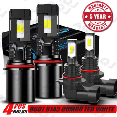For Ford Explorer Sport Trac 2001-2005 LED Headlight Hi/Lo Fog Light Bulbs Combo