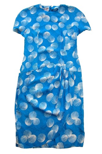 polka dot silk wrap dress product info and reviews Vintage Silk Polka Dot Wrap Dress Size 8