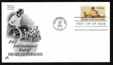 #1925 18c Year of the Disabled - ArtCraft FDC