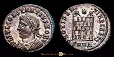 Constancio II. Follis. (2,46 g.). Heraclea. 327-328 d.C.. RIC-78. EBC+.
