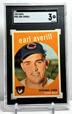 1959 Topps Baseball Rookie Earl Averill Chicago Cubs No. 301 SGC 3