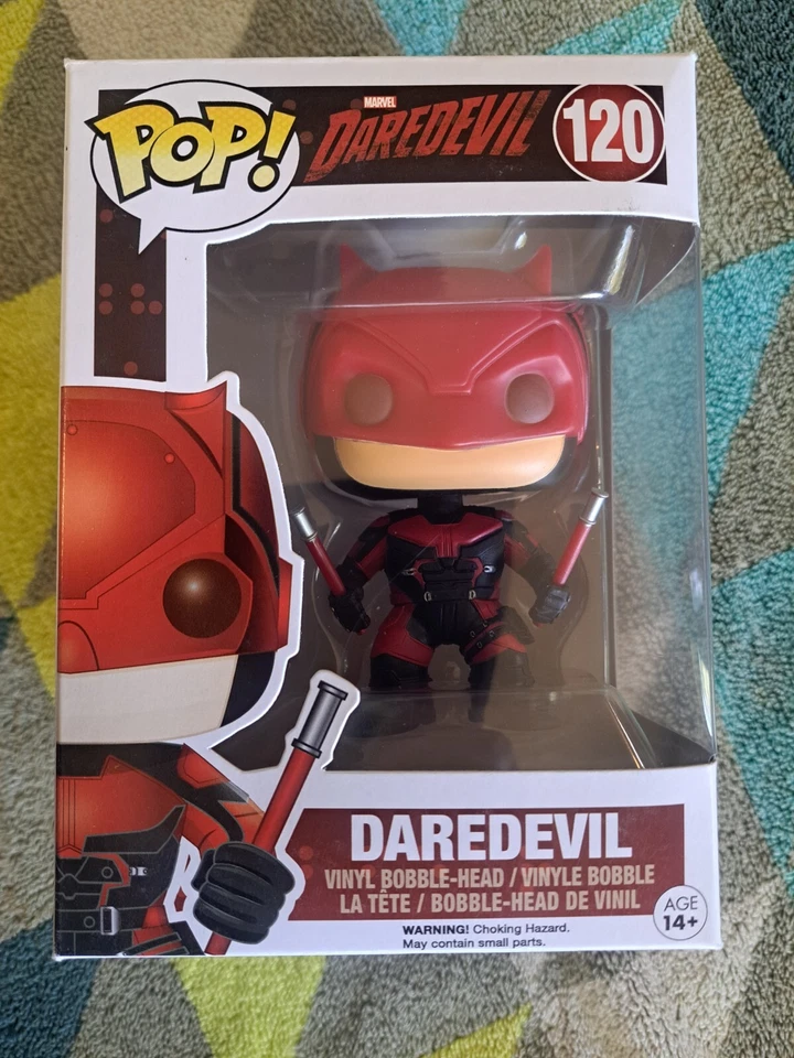Daredevil Pop 120 - Marvel - Daredevil Funko Pop! Vinyl 2015 Vaulted + Protector - image 2 of 4