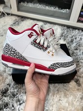 Air Jordan 3  Cardinal Red  Boys Sneakers