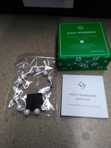 Golf Goddess Stroke/Score Counter Bracelet Silver Golf Ball Bead