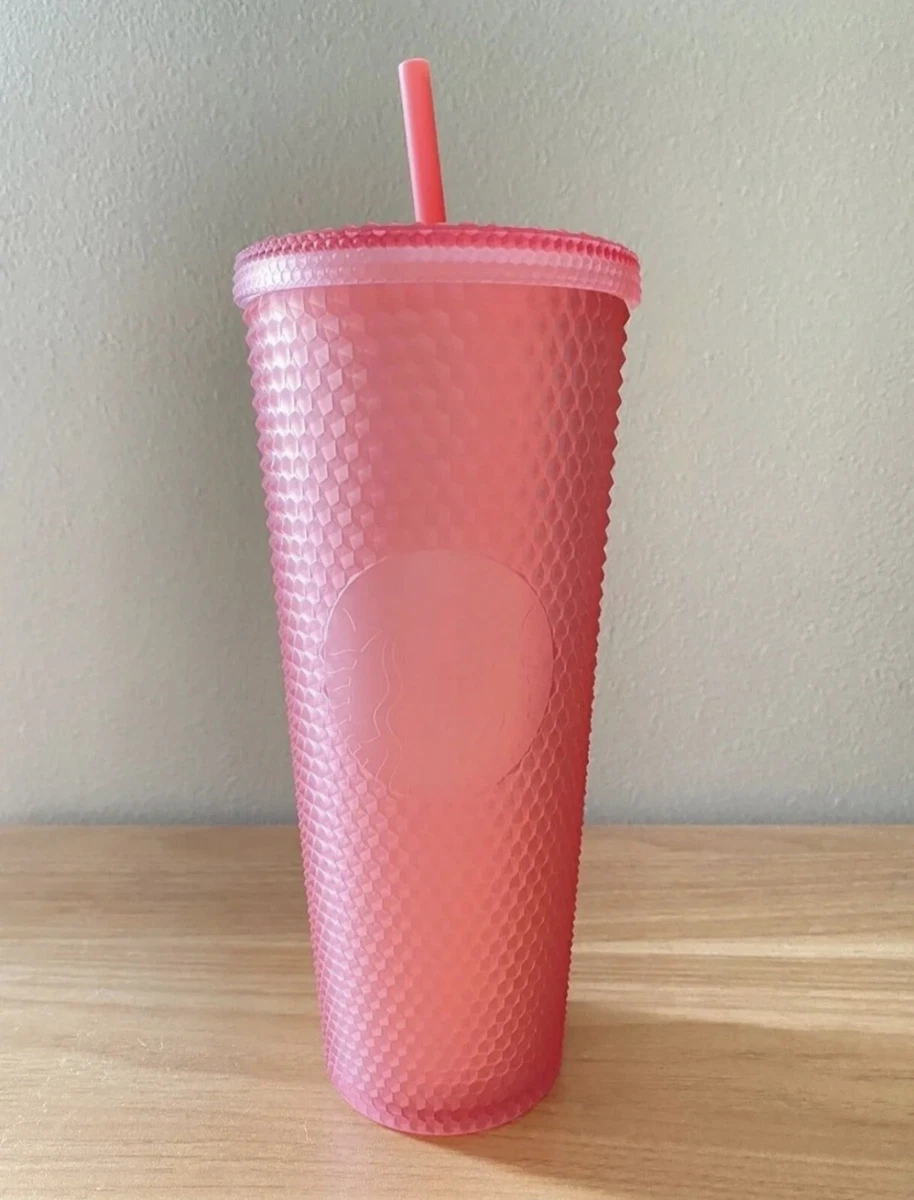 Starbucks 2022 PINK LEMONADE JELLY STUDDED 24oz SOFT TOUCH Tumbler Cold Cup  NEW