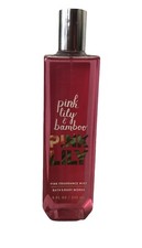 Bath  Body Works PINK LILY  BAMBOO Fine Fragrance Mist Spray 8 oz RETIRED NEW