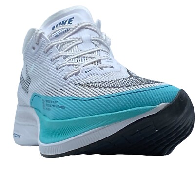 NIKE  ZOOM X VAPORFLY NEX% 2 WOMEN SZ 8 RUNNING SHOES WHITE CU4123-WORN ONCE.C11