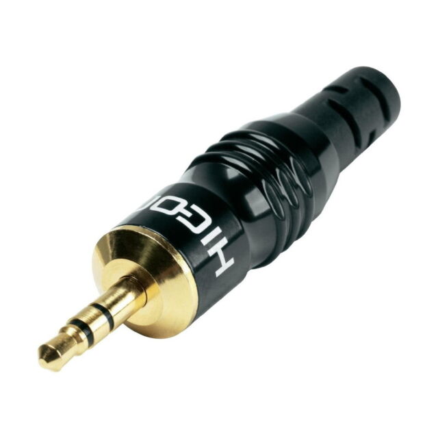 HICON 3 5mm Stereo-Klinkenstecker Vollmetallgehäuse Kontakte vergoldet