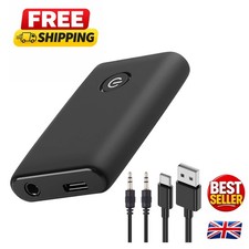 Dual Link Bluetooth 5.3 Transmitter & Receiver - 3.5mm AUX for TV, PC & Speakers