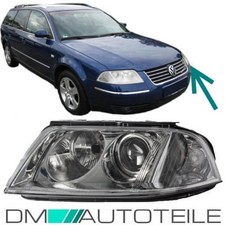 für VW Passat 3BG B5 Halogen Scheinwerfer Klar H7/H7 Links 2000-05/2005 GARANTIE