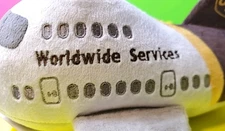 UPS- WORLDWIDE SERVICE-PLUSH AIRPLANE.