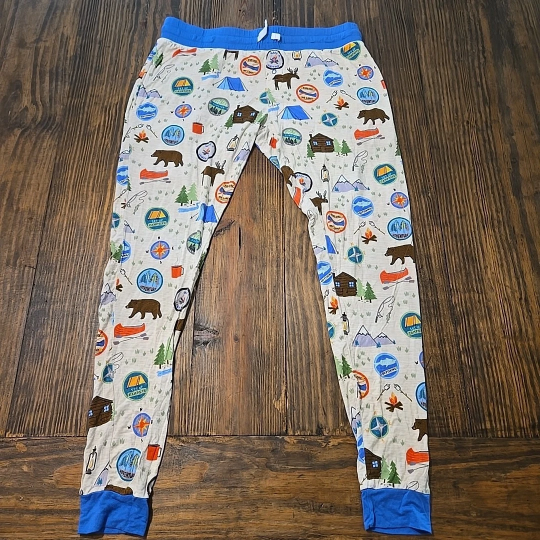 Little Sleepies Womens Pajama Pants Small Camping Print Bamboo Cozy Sleepwear
Opens in a new window