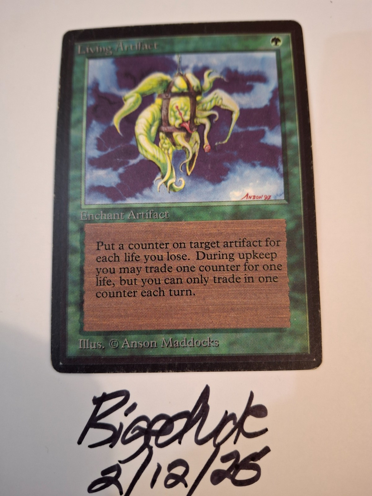 MTG Beta Living Artifact - See Pics for Condition - bigedude