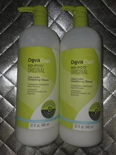DevaCurl No-Poo Original Conditioning  Cleanser 32 Fl Oz Jumbo Lot Of 2