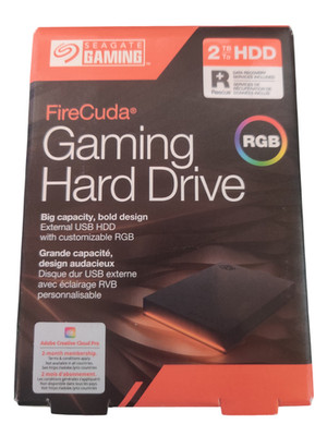 Seagate Firecuda Gaming Hard Drive HDD 2TB ext Festplatte USB3.0 RGB STKL2000400