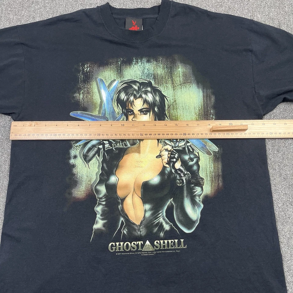 Vtg Ghost In The Shell Shirt Mens XL Black Dream Colours Masamune Shirow Anime - Image 3 of 4