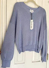 NWT - Olive & Oak Crew Neck Sweater - Periwinkle - Women’s Size XL
