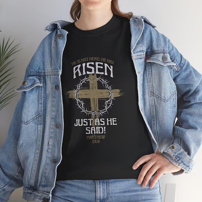 Risen Cross Crown of Thorns 2D T-shirt