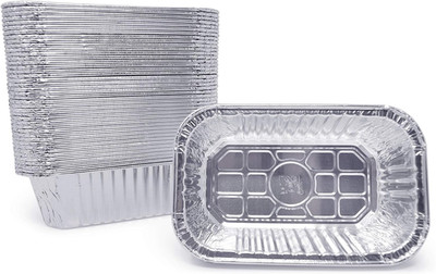 (100 Pack) Premium 1-LB Bread Loaf Baking Pans L Mini 6'' X 3.7'' X 2'' L Extra-Hea