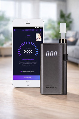 iSOBER 10 Breathalyzer | HSA/FSA Eligible | DOT, NHTSA Compliant Alcohol Tester