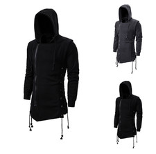 Men's Cool Casual Long Sleeve Zipper Hoodie Pullover Tops Lightweight Sweatshirt