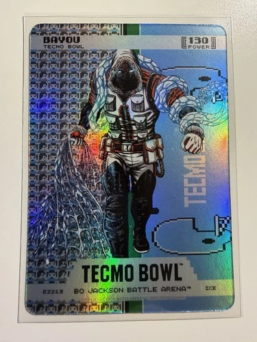 2026 Bo Jackson Battle Arena Tecmo Bowl BAYOU JAMARR CHASE ICE BATTLEFOIL Card
