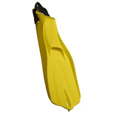 SCUBAPRO GO Travel Scuba Fin Set, Open Heel, Yellow with 3X-Small,