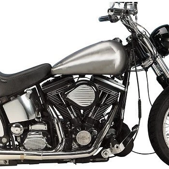 Harley Softail 84-99 Drag Specialties 5 galones estilo Fat Bob tanque de gasolina lado plano Foto 4 de 4