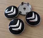 4x Citroen 60mm Alloy Wheel Centre Hub Caps in Black C1 C3 C4 DS3 Most Models UK