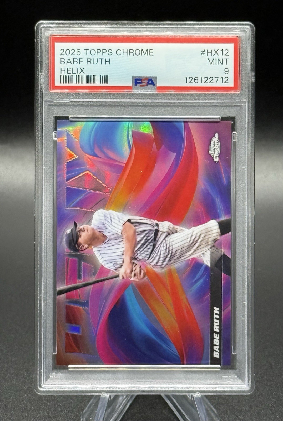 2025 Babe Ruth Topps Chrome Helix PSA 9