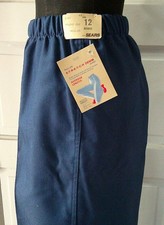 NWT 70's SEARS Dacron Denim Pull On Jeans Slacks Pants 12 Average
