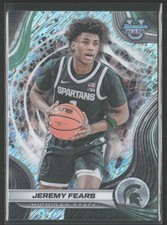 2024-25 Bowman's Best University #77 Jeremy Fears Shimmer Michigan State (C2)