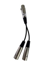 Hosa YXF-119 XLR3M to Dual XLR3F Y Cable