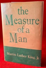 Martin Luther KING JR. / The Measure of a Man 1st Edition 1959