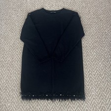 Ladies Zara Feather Edged Dress / Size Medium Nearly New / Cute ❤️