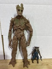Marvel Legends 2014 Groot BAF Action Figure Complete  With Rocket Raccoon