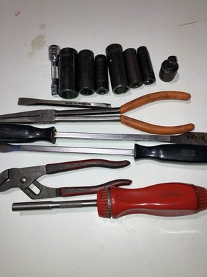 SNAP ON TOOLS- Lot Of  14 PCs Various Sockets Players Scrapers Etc