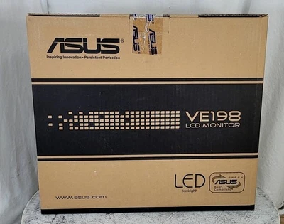 NEW SEALED BOX ASUS VE198 VE198T LCD Monitor 19" DVI VGA - Image 1 of 4