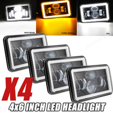4x For Chevrolet Camaro 1988-1989 1990 1991 4x6 Led Headlights Sealed Beam
