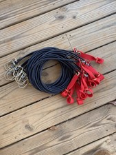 DOZEN - Rooster Range Tie Cords - 4FT Long - FLEXIBLE CORD  LONG NYLON HITCH