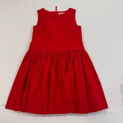 Crewcuts J.Crew Sleeveless Cotton Party Dress Girls Size 6 Red | Preppy Classic