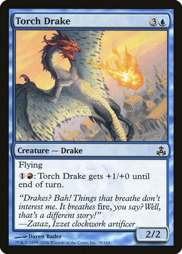 2006 Magic: The Gathering: Guildpact - Torch Drake (#38, Common, Lightly Played)
