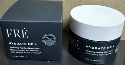 Fré Hydrate Me+ Plumping Peptide Night Mask, Hyaluronic Acid, 1.69 fl oz