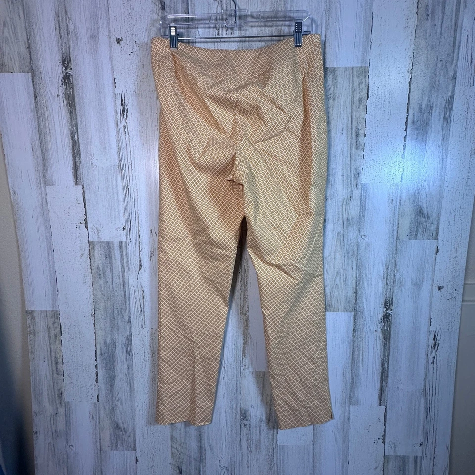 Pantalones Peck & Peck Naranja Geo Elastizados 10 | Precio de venta sugerido por el fabricante: $59 | Vibrantes, Pull-On Foto 2 de 4