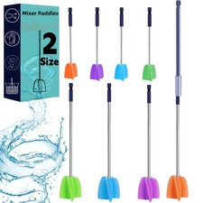 4/Large+4/Small Sizes Silicone Resin Mixer Paddles,Reusable Reusable Paint...
